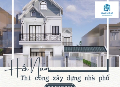 Thi công xây dựng nhà Phố 1 trệt 1 lầu tại Long Thành, Đồng Nai 
